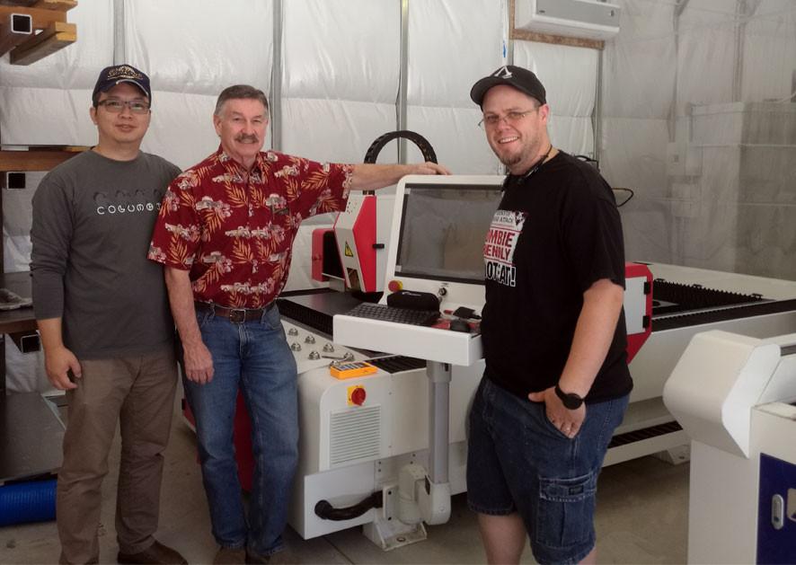 500W Fiber Laser Metal Cutter Installed in California